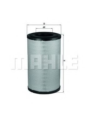 Елемент повітряного фільтра Mahle Original LX1243 ціна, від 44.10 USD